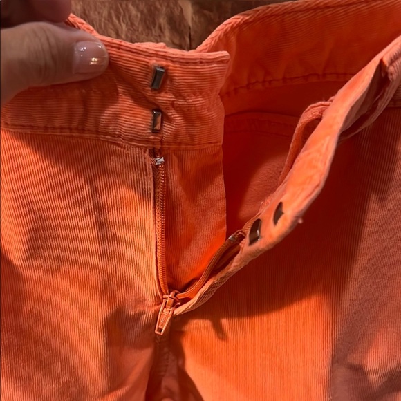 Athleta Vibrant Orange Bermuda Shorts with Flat Front Design size 6 - Picture 4 of 8